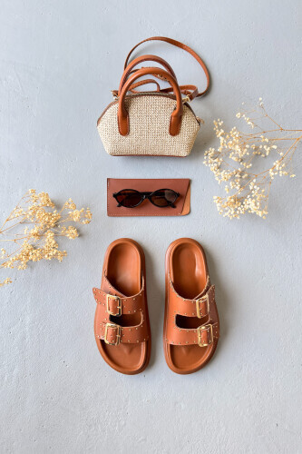 SET100 Taba Terlik - Çanta - Gözlük Yazlık 3'lü Set