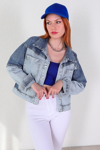 AKS-17065 Saks Mavisi Düz Şapka - 1