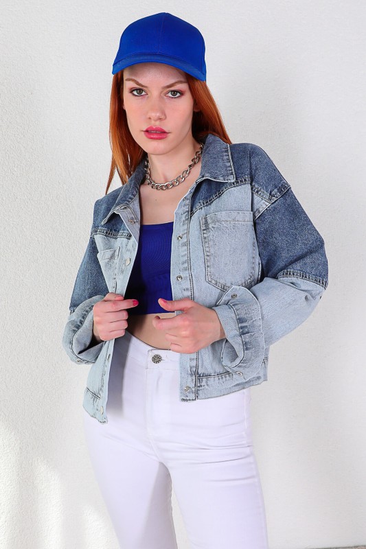 AKS-17065 Saks Mavisi Düz Şapka - 2