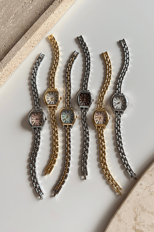 April Mint Kadran Gold-Silver Çelik Kordon Kadın Kol Saati - 2