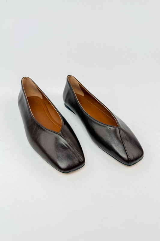 Aria Serisi Acı Kahve Rugan Babet-Çanta-Kemer-Saat Seti - 2