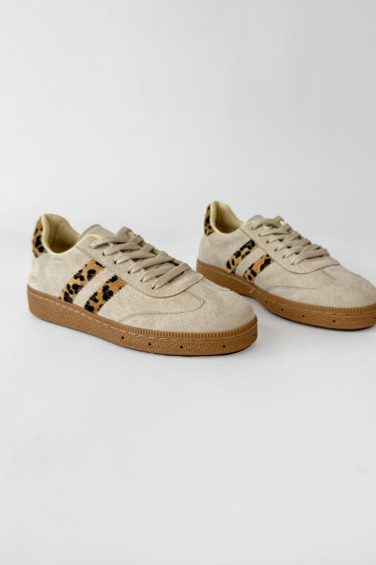 Aura Serisi Bej Sneaker-Çanta-Gözlük Seti - 2