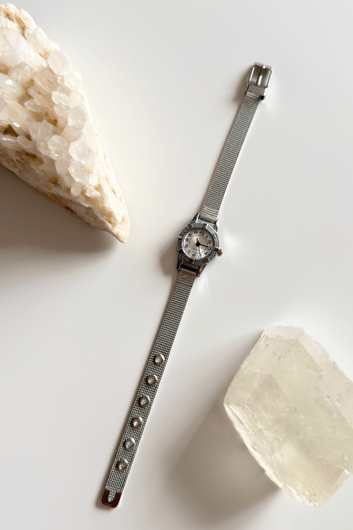 Auris Silver Çelik Hasır Kordon Kadın Kol Saati - 1