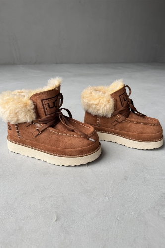 AYK-1010 Taba İçi Full Kürklü Bağlama Detaylı Su Geçirmez Bot - 1