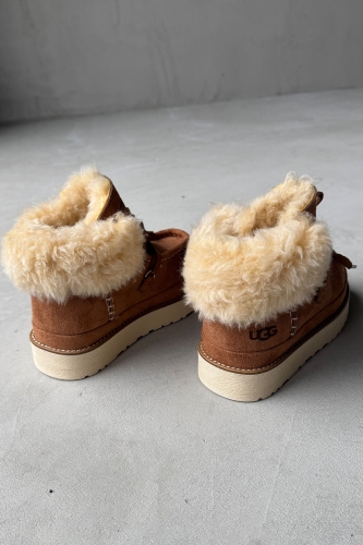 AYK-1010 Taba İçi Full Kürklü Bağlama Detaylı Su Geçirmez Bot - 2