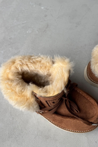 AYK-1010 Taba İçi Full Kürklü Bağlama Detaylı Su Geçirmez Bot - 3