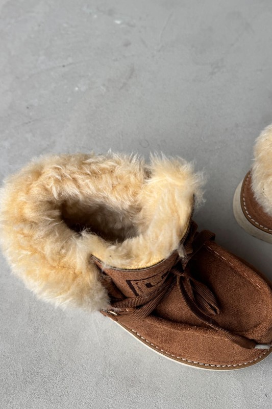 AYK-1010 Taba İçi Full Kürklü Bağlama Detaylı Su Geçirmez Bot - 3