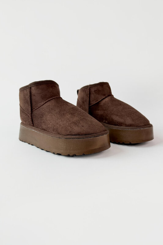 AYK-1022 Acı Kahve İçi Kürklü Orta Boy Kışlık Bot - 2