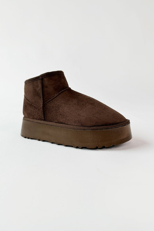 AYK-1022 Acı Kahve İçi Kürklü Orta Boy Kışlık Bot - 4