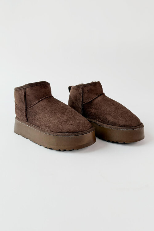 AYK-1022 Acı Kahve İçi Kürklü Orta Boy Kışlık Bot - 6