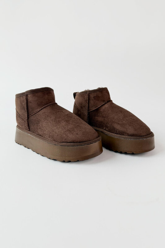 AYK-1022 Acı Kahve İçi Kürklü Orta Boy Kışlık Bot - 6