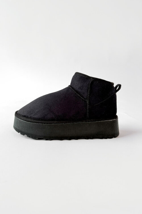 AYK-1022 Siyah İçi Kürklü Orta Boy Kışlık Bot - 6