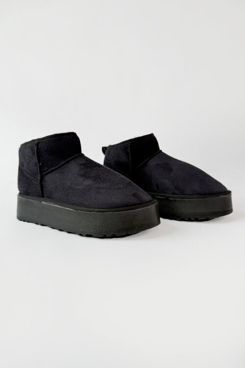 AYK-1022 Siyah İçi Kürklü Orta Boy Kışlık Bot - 7