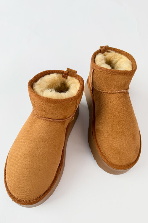 AYK-1022 Taba İçi Kürklü Orta Boy Kışlık Bot - 3