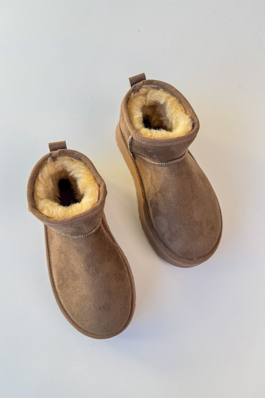 AYK-1022 Vizon İçi Kürklü Orta Boy Kışlık Bot - 2