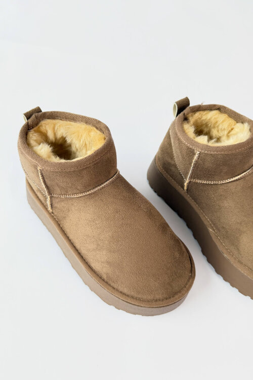 AYK-1022 Vizon İçi Kürklü Orta Boy Kışlık Bot - 4