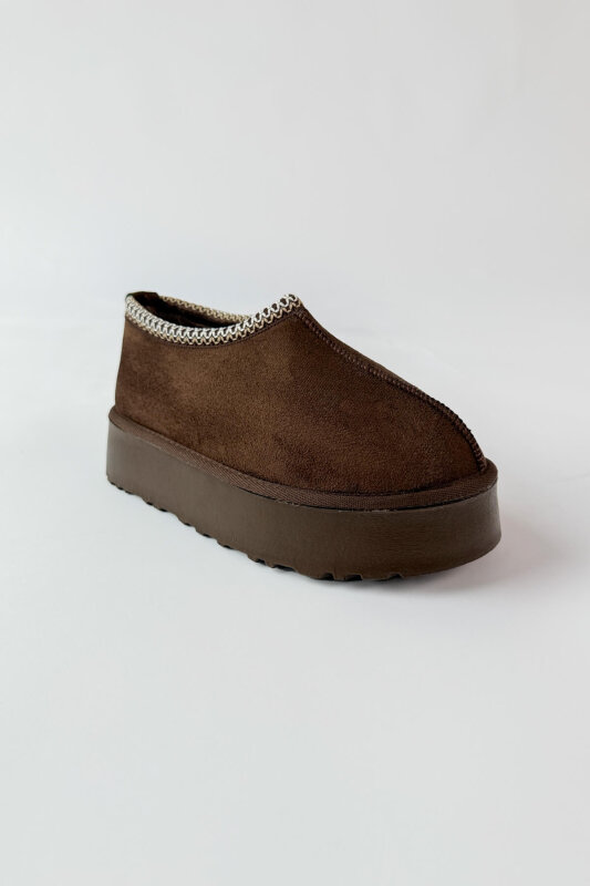 AYK-1023 Acı Kahve İçi Kürklü Bilek Boy Bot - 2