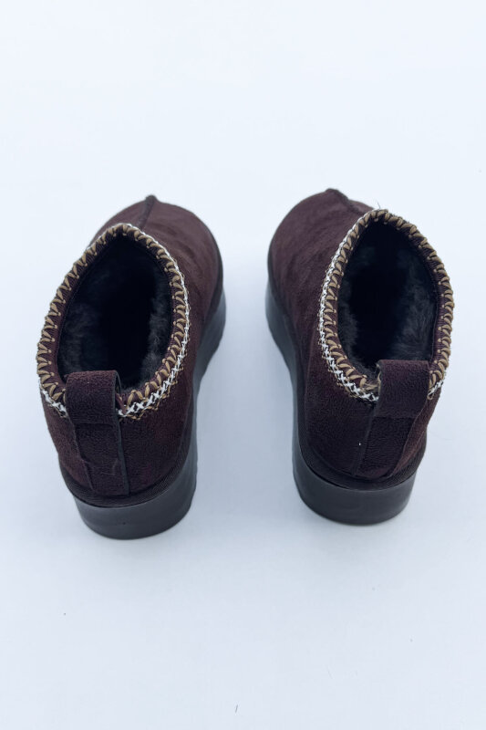 AYK-1023 Acı Kahve İçi Kürklü Bilek Boy Bot - 4