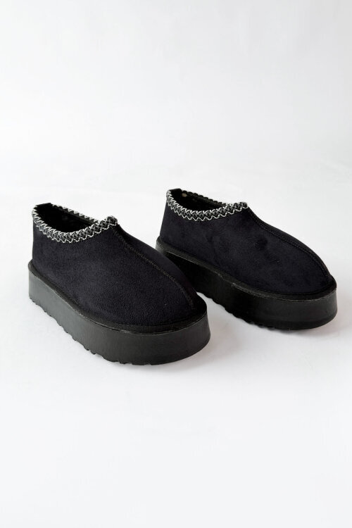 AYK-1023 Siyah İçi Kürklü Bilek Boy Bot - 5