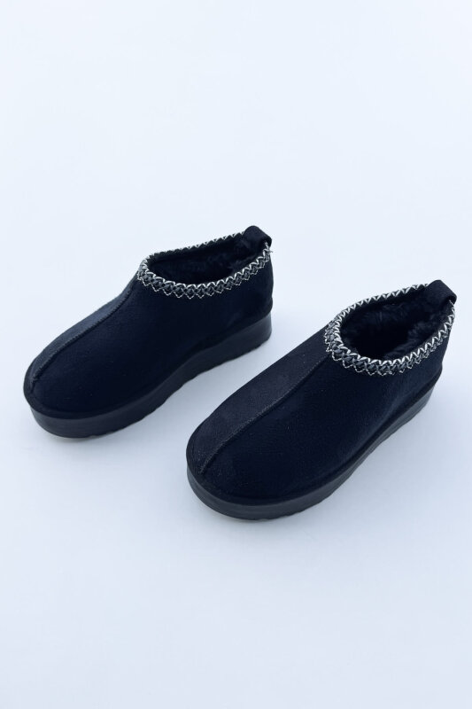 AYK-1023 Siyah İçi Kürklü Bilek Boy Bot - 2