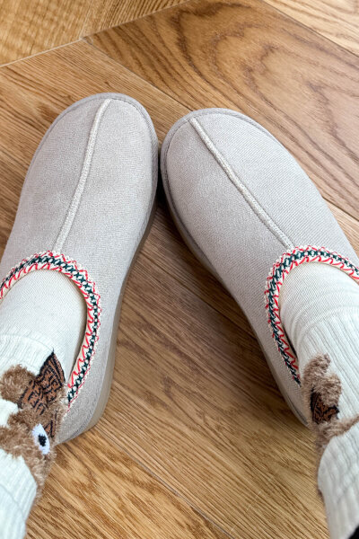 AYK-1023 Taş Rengi İçi Kürklü Bilek Boy Bot (1)