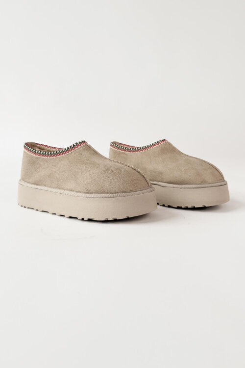 AYK-1023 Taş Rengi İçi Kürklü Bilek Boy Bot (1)