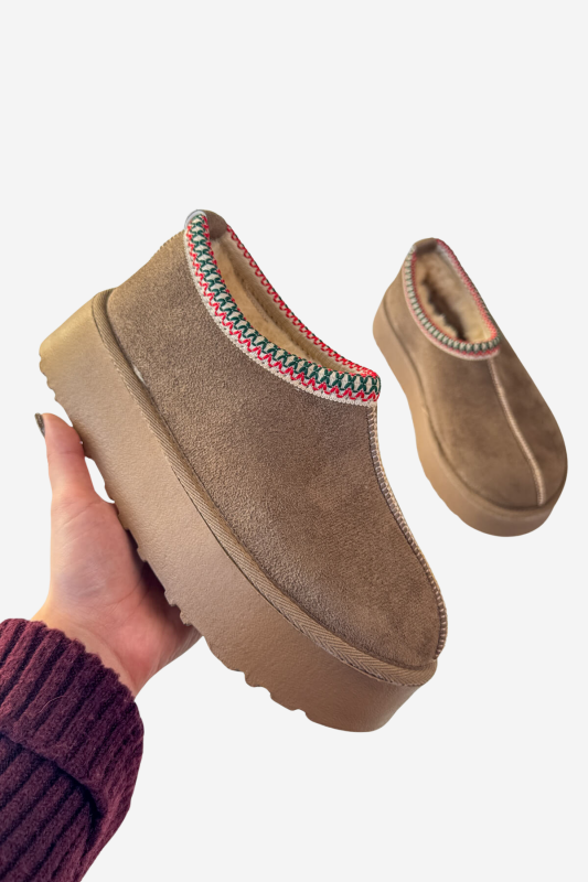 AYK-1023 Vizon İçi Kürklü Bilek Boy Bot - 1