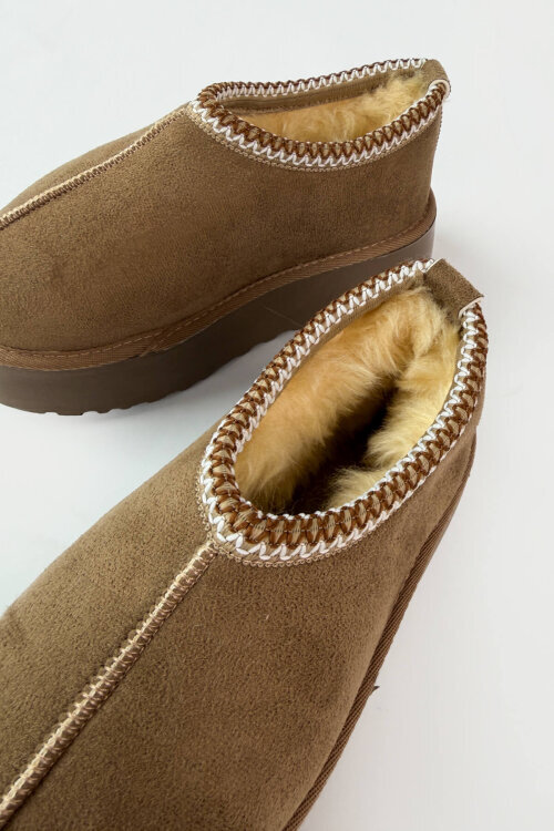 AYK-1023 Vizon İçi Kürklü Bilek Boy Bot - 6