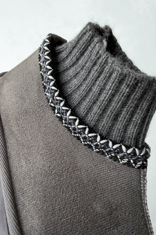 AYK-1024 Füme Örgü Bilek Detaylı İçi Kürklü Bot - 2