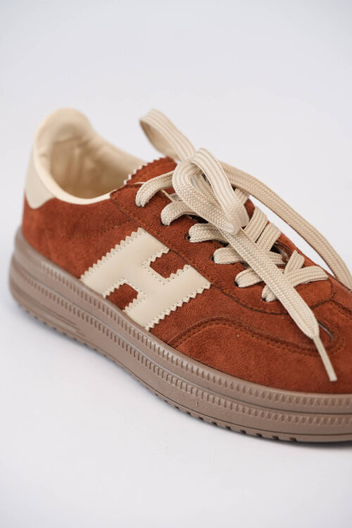 AYK-1028 Taba Süet Dokulu Kontrast Detaylı Modern Sneaker - 2