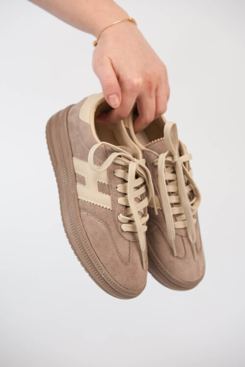 AYK-1028 Vizon Süet Dokulu Kontrast Detaylı Modern Sneaker - 3