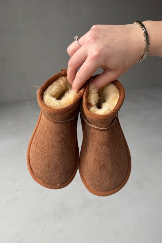 ÇCK-9001 Taba Mini İçi Kürklü Yumuşak Taban Çocuk Bot - 1