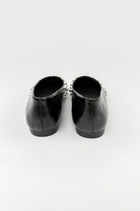 BBT-147 Siyah Rugan Troklu Comfort Babet  - 5