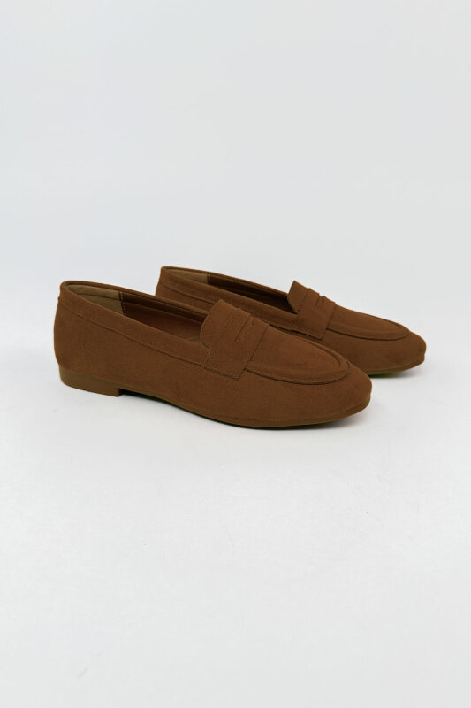 BBT-150 Acı Kahve Süet Klasik Loafer - 2