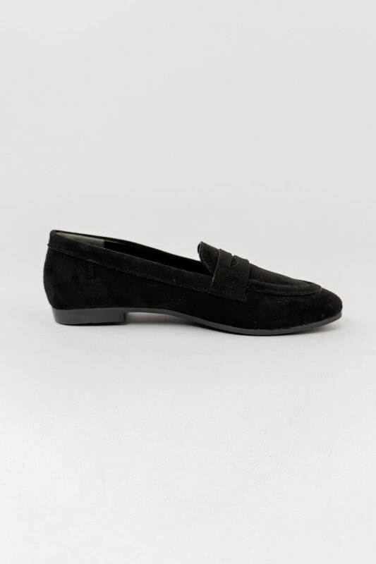 BBT-150 Siyah Süet Klasik Loafer - 1