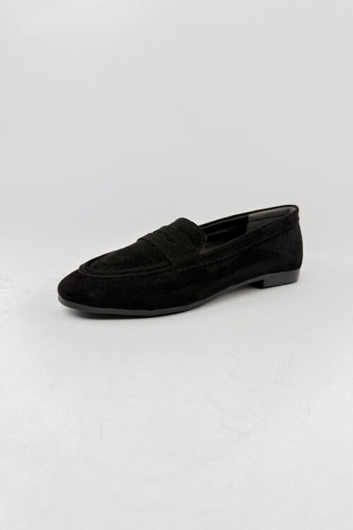 BBT-150 Siyah Süet Klasik Loafer - 4