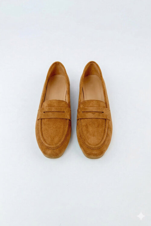 BBT-150 Taba Süet Klasik Loafer (1)