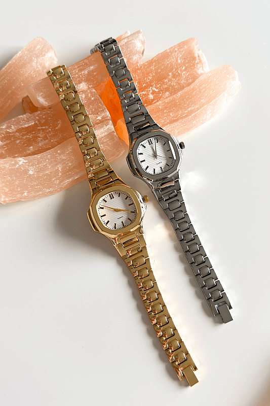 Cali Beyaz Kadran Gold Çelik Kordon Kadın Kol Saati - 2