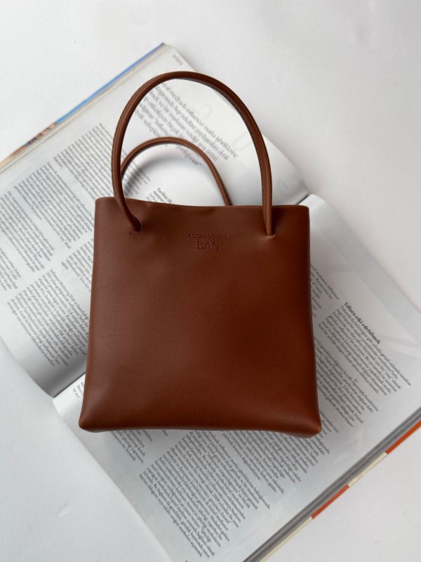 ÇNT-3030 Taba Kısa Askılı Fermuarlı Suni Deri Crossbody Omuz Çantası - 1