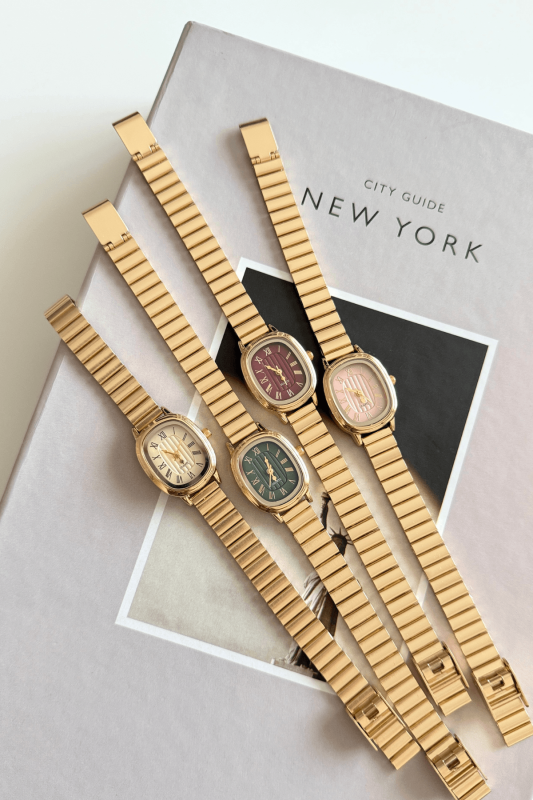 Cosmos Gold Beyaz Oval Kadran Çelik Kordon Kadın Kol Saati - 2