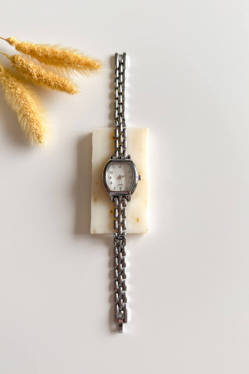 Fiona Beyaz Kadran Silver Metal Kordon Kadın Kol Saati 