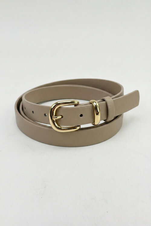 Jade Serisi Bej Süet Babet-Çanta-Kemer-Gözlük Seti - 4