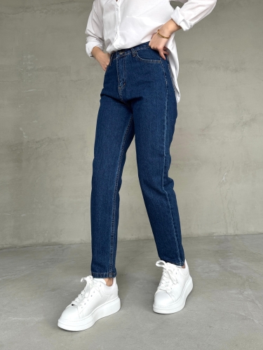 JEAN-08128 Koyu Mavi Süper Kalıp Boyfriend Model Jean - Cappmoda