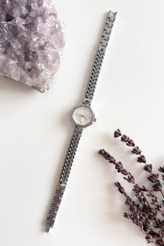 Leila Silver Çelik Kordon İnce Tasarım Kadın Kol Saati - 1