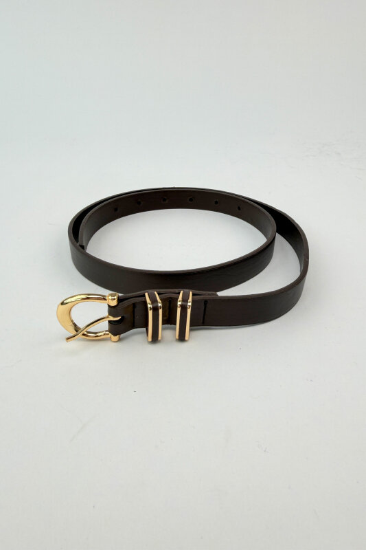 Lowern Acı Kahve Deri Babet-Çanta-Kemer-Saat Seti - 5