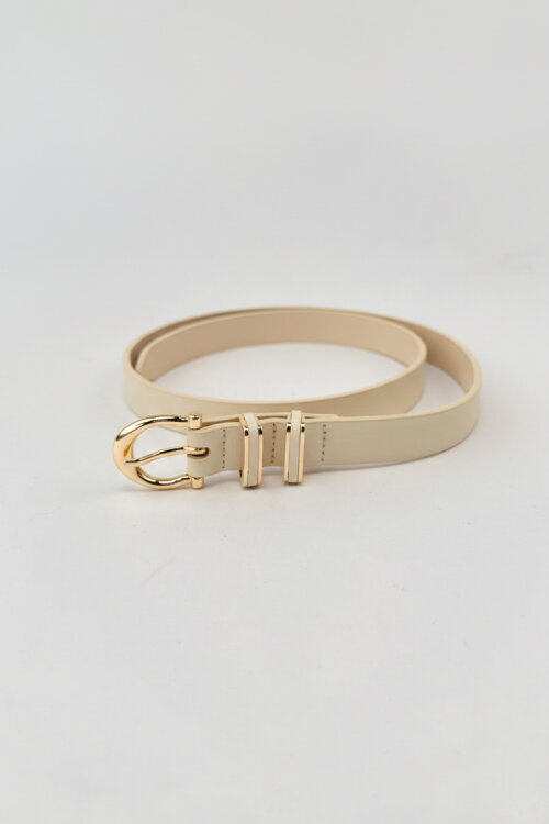 Lowern Bej Deri Babet-Çanta-Kemer-Saat Seti - 5