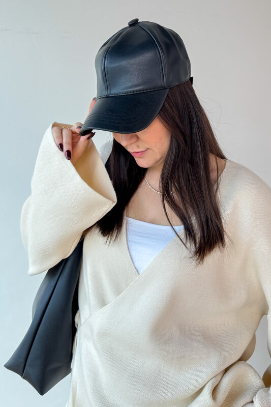 Luna Serisi Siyah Sneaker-Sırt Çantası-Capp Seti - 4