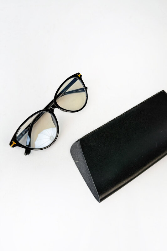 Nola Serisi Siyah Süet Sneaker-Çanta-Gözlük Üçlü Set - 4