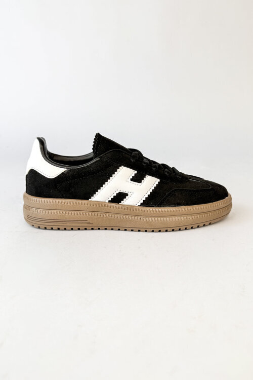 Nola Serisi Siyah Süet Sneaker-Çanta-Gözlük Üçlü Set (1)