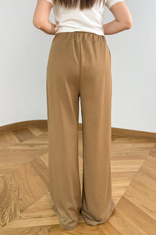 PNT-07427 Vizon Tasarım V Kesim Yüksek Bel Modal Pantolon - 5